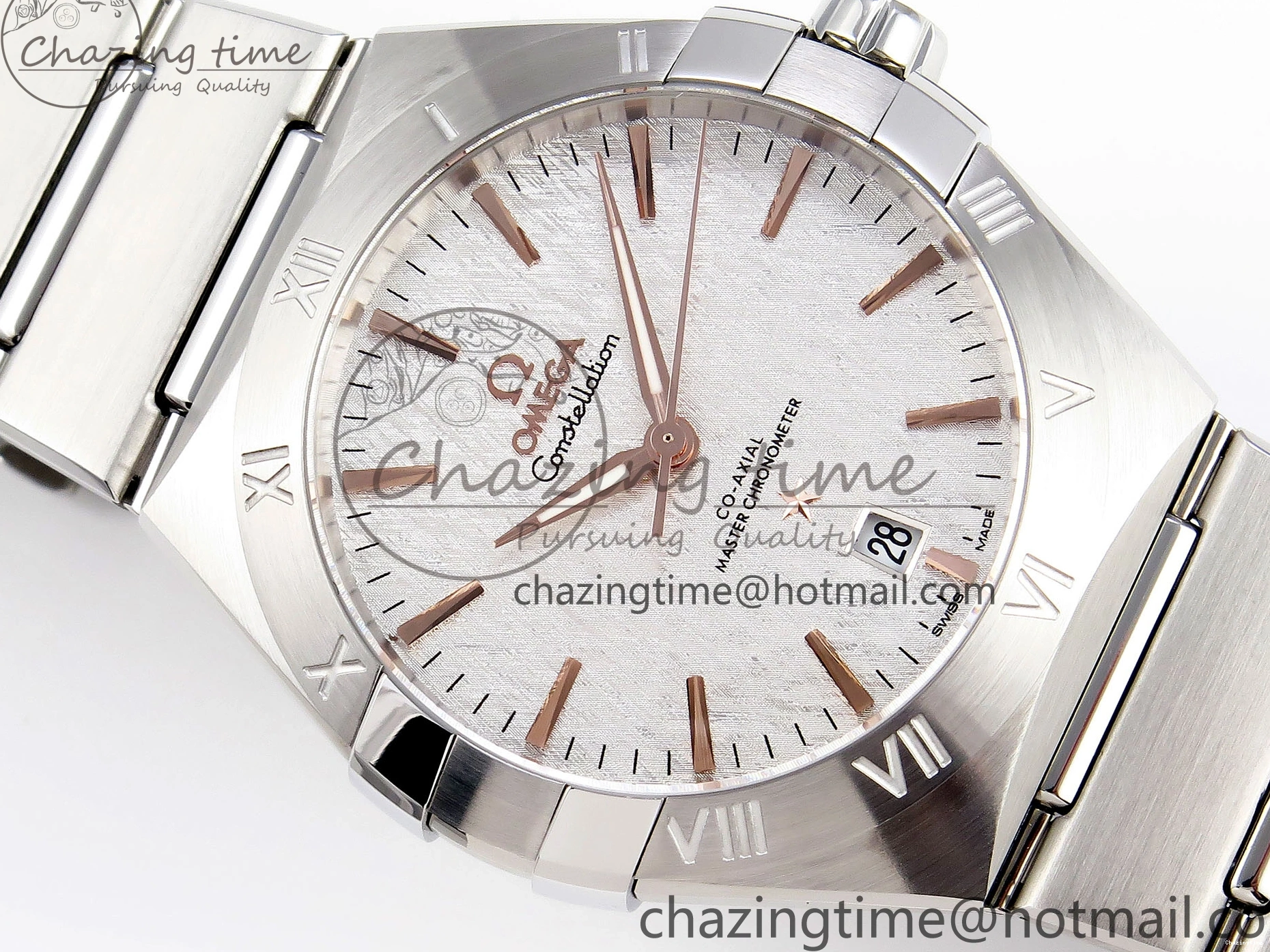 0105 Bold Constellation 39mm SS ASWF 1:1 Best Edition White Textured Dial on SS Bracelet A 7768